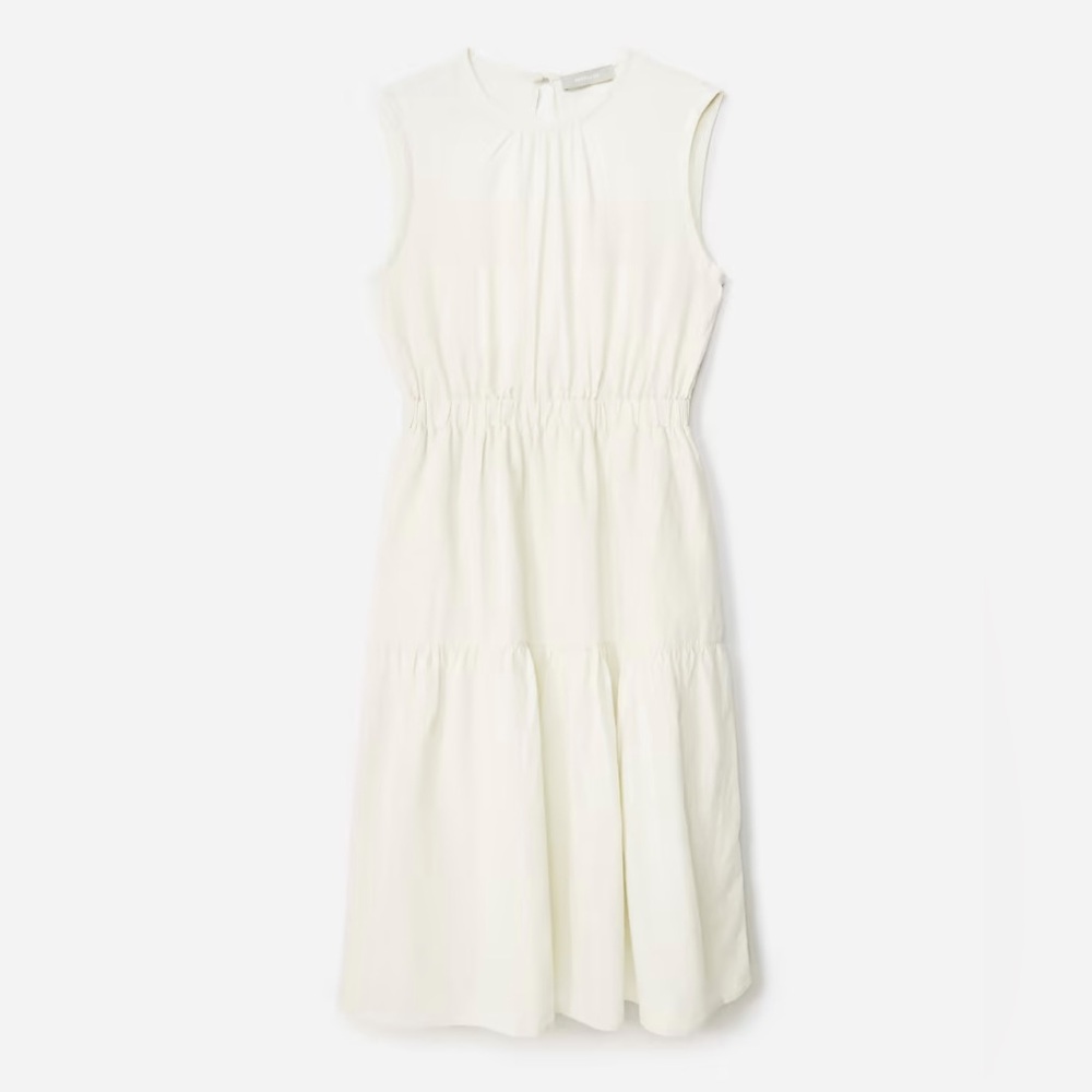Everlane Linen Open-Back Dress, size 2, NWT - Picture 2 of 5